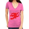 Tultex 214 - Ladies' Slim Fit Fine Jersey V-Neck Thumbnail