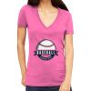 Tultex 214 - Ladies' Slim Fit Fine Jersey V-Neck Thumbnail