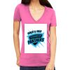 Tultex 214 - Ladies' Slim Fit Fine Jersey V-Neck Thumbnail