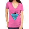 Tultex 214 - Ladies' Slim Fit Fine Jersey V-Neck Thumbnail