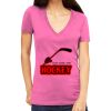 Tultex 214 - Ladies' Slim Fit Fine Jersey V-Neck Thumbnail