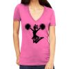 Tultex 214 - Ladies' Slim Fit Fine Jersey V-Neck Thumbnail