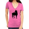 Tultex 214 - Ladies' Slim Fit Fine Jersey V-Neck Thumbnail