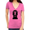 Tultex 214 - Ladies' Slim Fit Fine Jersey V-Neck Thumbnail