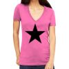 Tultex 214 - Ladies' Slim Fit Fine Jersey V-Neck Thumbnail
