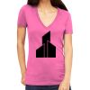 Tultex 214 - Ladies' Slim Fit Fine Jersey V-Neck Thumbnail