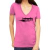 Tultex 214 - Ladies' Slim Fit Fine Jersey V-Neck Thumbnail
