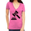 Tultex 214 - Ladies' Slim Fit Fine Jersey V-Neck Thumbnail