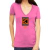 Tultex 214 - Ladies' Slim Fit Fine Jersey V-Neck Thumbnail